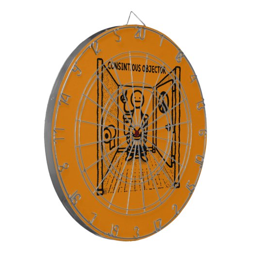 Kriegsverweigerer Dartscheibe (Vorderseite Links)