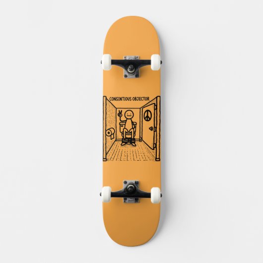 Kriegsverweigerer Skateboard (Vorderseite)