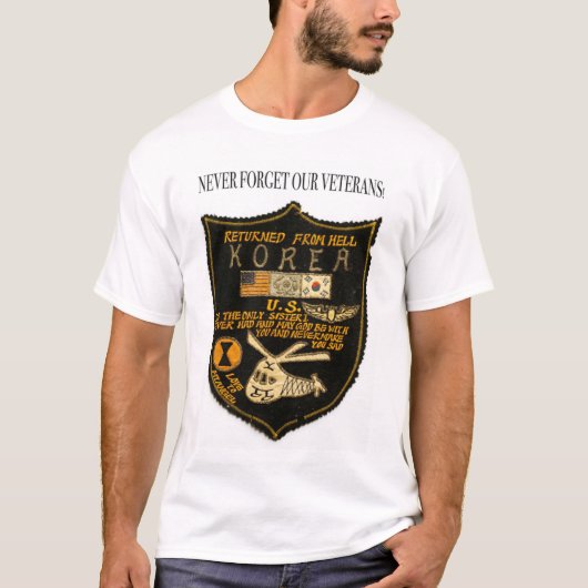 Kriegsveteran aus Korea. Folk Art T-Shirt (Vorderseite)