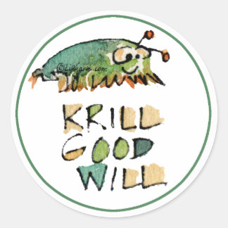 Krill Good Will Christmas Whale Umschlag Aufkleber