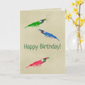 Krill Happy Birthday Karte (Gelbe Blume)