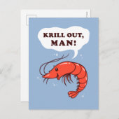 Krill heraus bemannen postkarte (Vorne/Hinten)