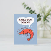 Krill heraus bemannen postkarte (Stehend Vorderseite)