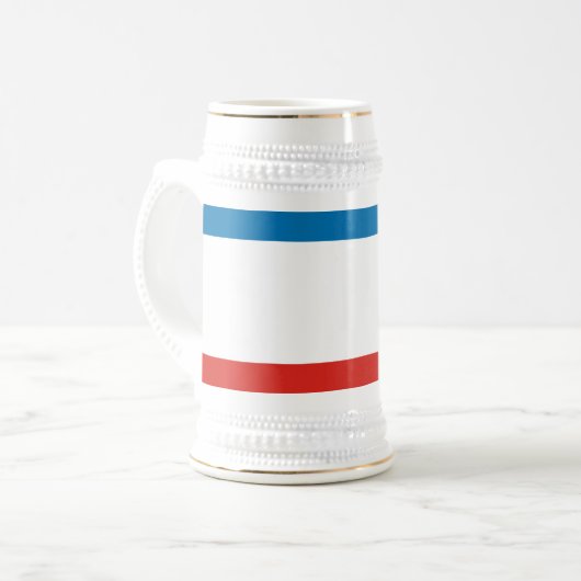 Krim-Flagge Bierglas (Vorderseite Links)