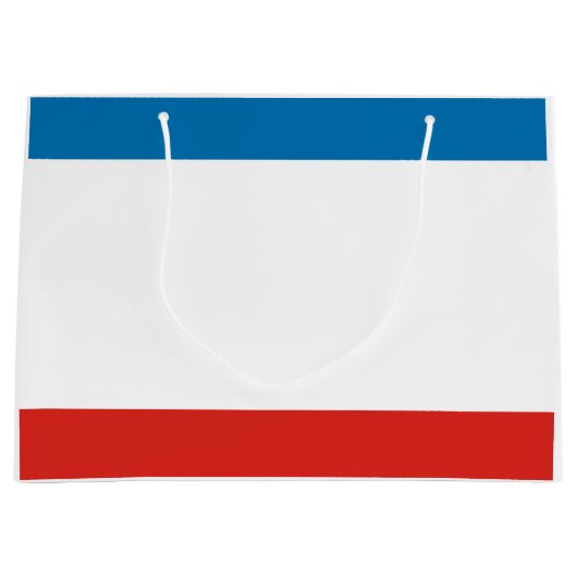 Krim-Flagge Große Geschenktüte (Vorderseite)