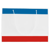 Krim-Flagge Große Geschenktüte (Rückseite)