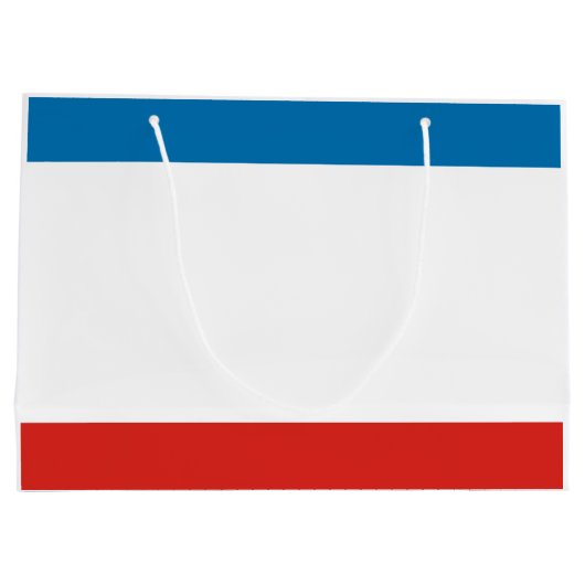 Krim-Flagge Große Geschenktüte (Rückseite)