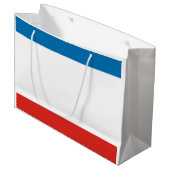Krim-Flagge Große Geschenktüte (Vorderseite Schrägansicht)