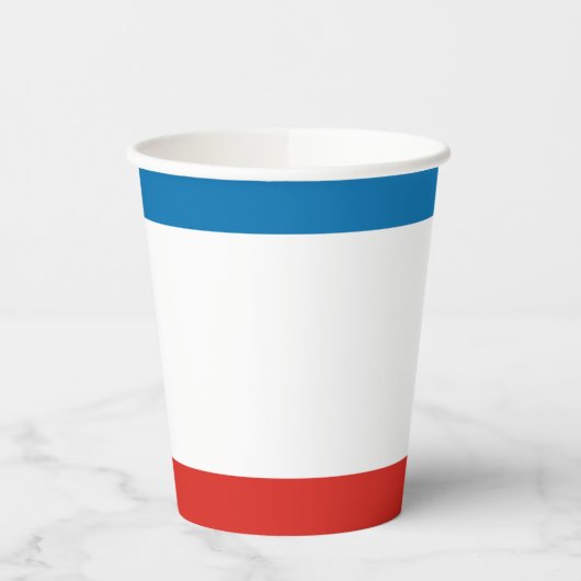 Krim-Flagge Pappbecher (Links)