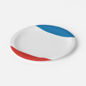 Krim-Flagge Pappteller (Schrägansicht)