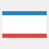 Krim-Flagge Rechteckiger Aufkleber (Vorderseite)