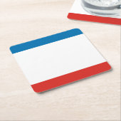 Krim-Flagge Rechteckiger Pappuntersetzer (angewinkelt)