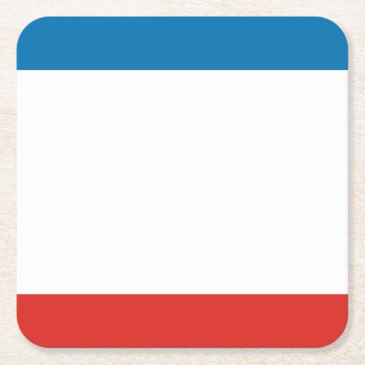 Krim-Flagge Rechteckiger Pappuntersetzer (Vorderseite)