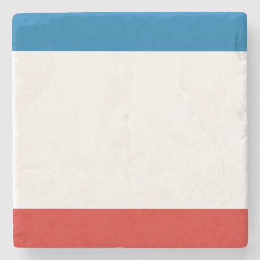 Krim-Flagge Steinuntersetzer (Vorderseite)