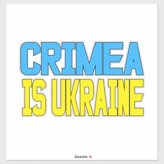 Krim ist die Ukraine Aufkleber (Blatt)