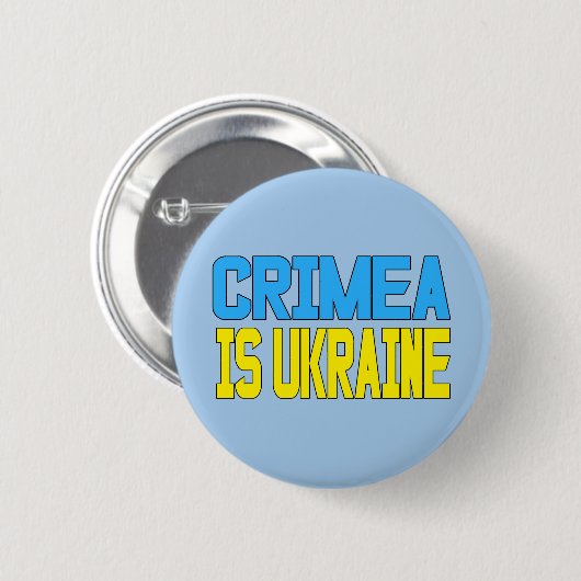Krim ist die Ukraine Button (Vorne & Hinten)