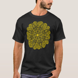 Krim ist die Ukraine - politischer Mandala (gelber T-Shirt