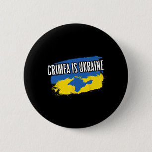 Krim ist Ukraine - Ua Flaggenfarben Karte der Krim Button