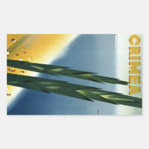 Krim Rechteckiger Aufkleber