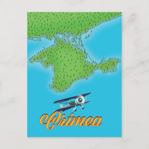 Krim Vintage Reiseplakatkarte Postkarte