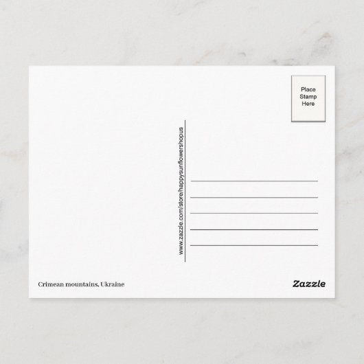 Krimberge Ukraine Postkarte (Rückseite)