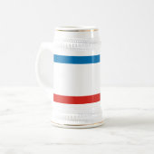 Krimflagge Bierglas (Vorderseite Links)
