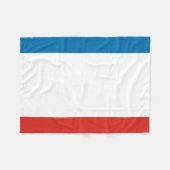 Krimflagge Fleecedecke (Vorderseite (Horizontal))