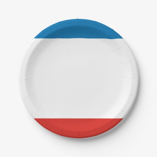 Krimflagge Pappteller (Vorderseite)