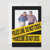 Krimi irgendein Altersgeburtstag Einladung (Vorderseite)