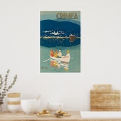 Krimia Vintage-Kunst-Reiseplakat-Druck (XR3883) Poster (Küche)