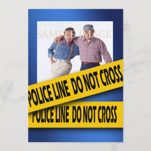 Krimiblaugeburtstag Einladung