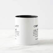Kriminalanalyst - Personalisiertes Geschenk, Tasse (Zentrum)