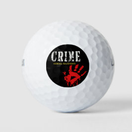 Kriminalbeamte Fingerabdrücke von Golf Balls Golfball