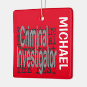 Kriminalbeamter CUSTOM Keramikornament (Links)