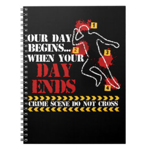 Kriminaldetektiv für forensische Wissenschaft Notizblock