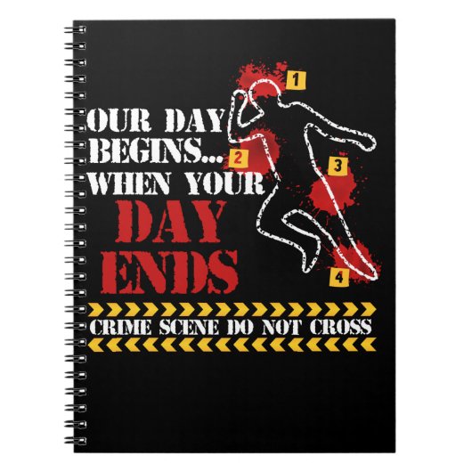 Kriminaldetektiv für forensische Wissenschaft Notizblock (Vorderseite)