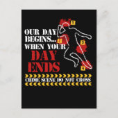 Kriminaldetektiv für forensische Wissenschaft Postkarte (Vorderseite)