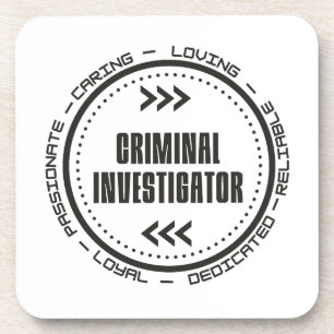 Kriminalermittler Getränkeuntersetzer