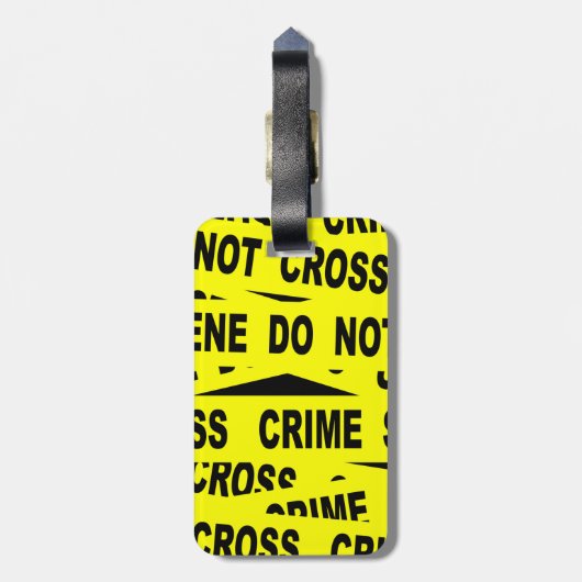 Kriminalitätsband Gepäckanhänger (Rückseite vertikal)
