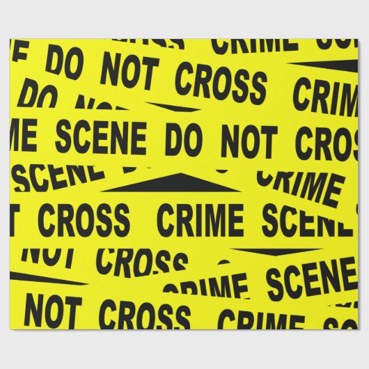 Kriminalitätsband Geschenkpapier (Flach)