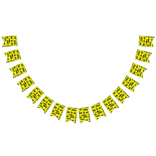 Kriminalitätsband Wimpelkette (Alle)