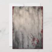 Kriminalitätsforschung 40. Geburtstag Party Einladung (Rückseite)