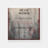 Kriminalitätsforschung 50. Geburtstag Serviette (Vorderseite)