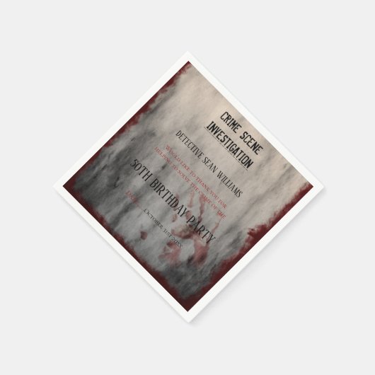 Kriminalitätsforschung 50. Geburtstag Serviette (Ecke)