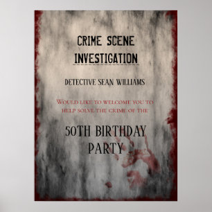 Kriminalitätsforschung Geburtstag Begrüßung Poster