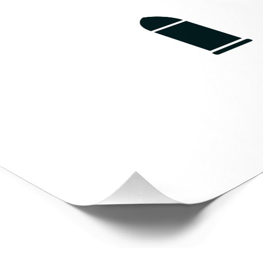 Kriminalitätsfreie Nation - glänzendes Poster (Ecke)