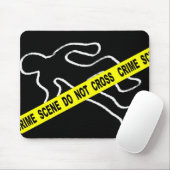 Kriminalitätsszene überqueren keine Maus-Pad Mousepad (Mit Mouse)