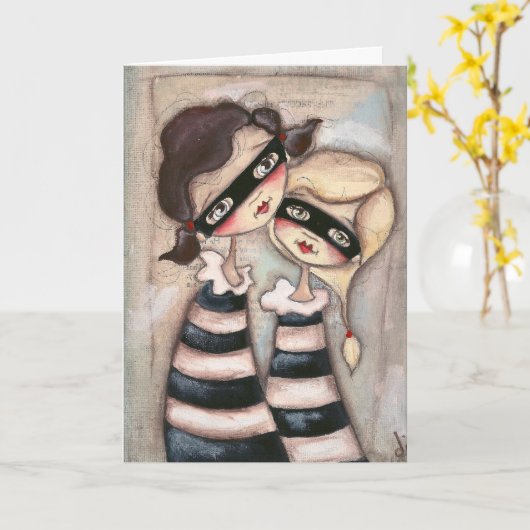 Kriminalpartner - Geburtskarte Karte (Gelbe Blume)