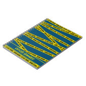 Kriminalpolizei-Kriminalpolizei überquert kein Ban Notizblock (Linke Seite)