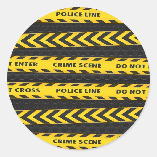 Kriminalpolizei Runder Aufkleber (Vorderseite)